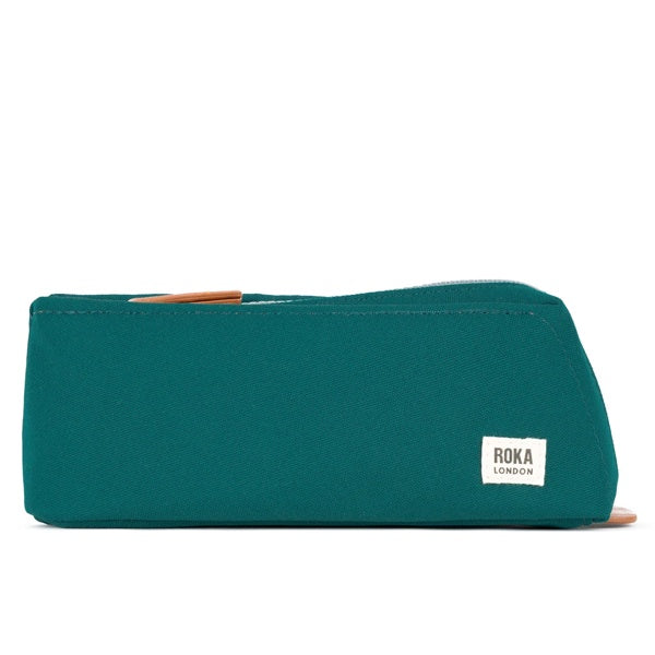 ROKA Pimlico Pencilcase Teal Canvas