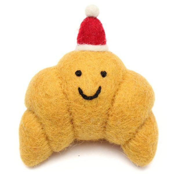 Christmas Croissant Felt Decoration