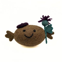 Haggis with Thistle Felt Decoration