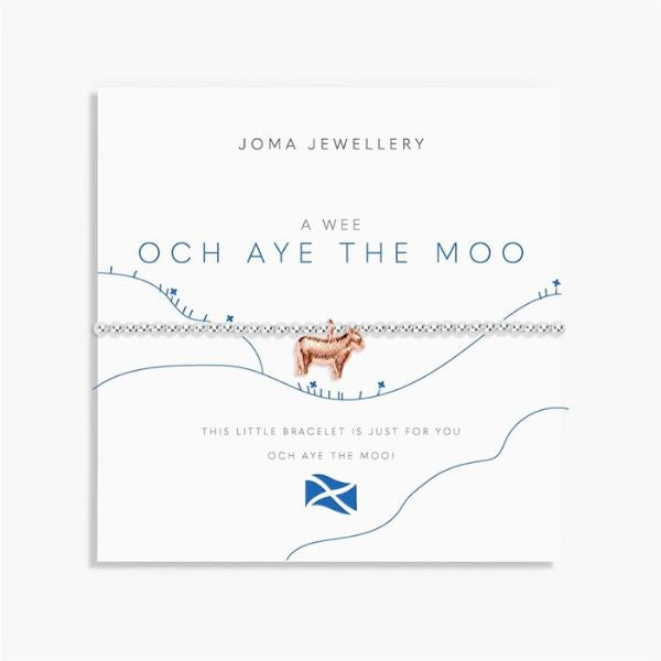 Highland Cow Silver and Rose Gold Plated Bracelet