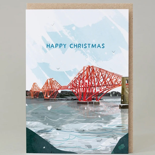 Happy Christmas Forth Rail Bridge Christmas Card