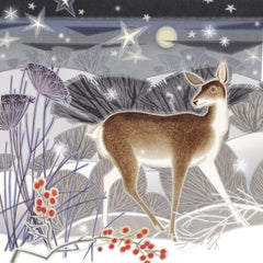 Hind in Snow Christmas Card Pack