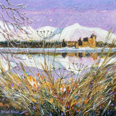 Snowy Reflections Kilchurn Castle Christmas Card Pack
