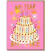 Big Year Big Cake Gigantic Cake Card