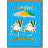 Stay Cool Poodles Birthday Card