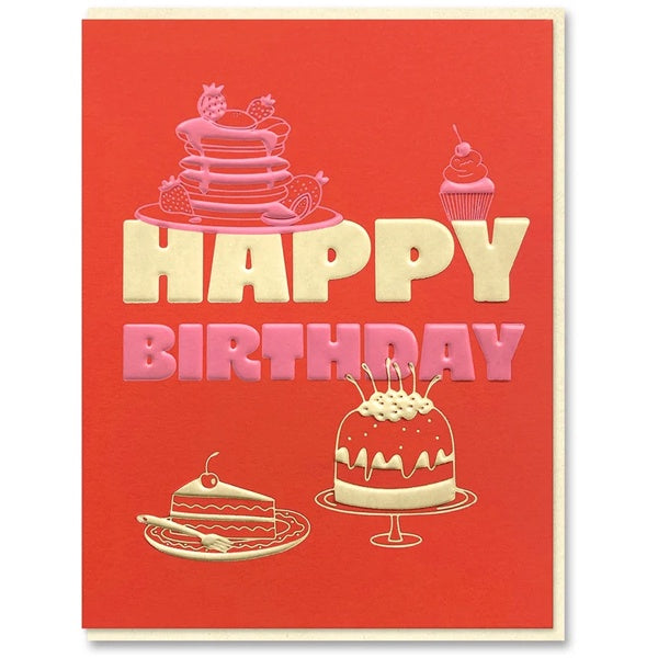 Cakes Celebration Birthday Card