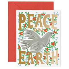 Peace on Earth Dove Christmas Card