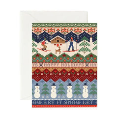 Ski Chalet Christmas Card
