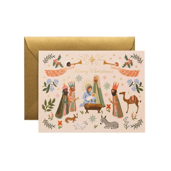 Nativity Scene Christmas Card
