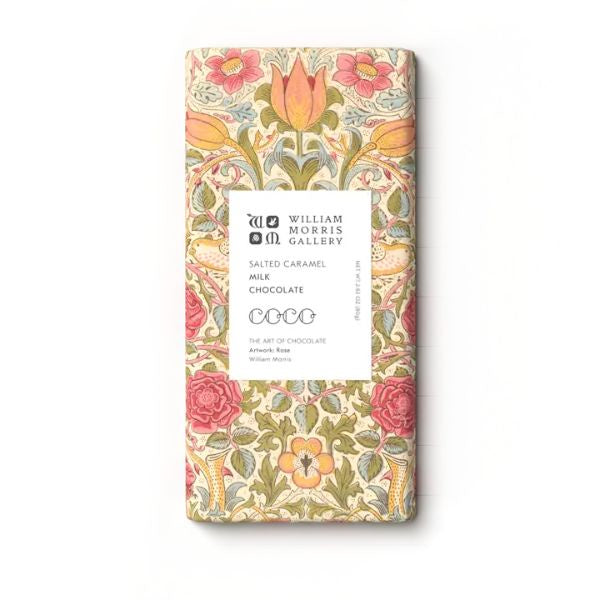 William Morris Salted Caramel Milk Chocolate Bar