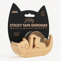 Bamboo Kitty Sticky Tape Dispenser