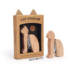 Solid Beech Wood Cat Stapler