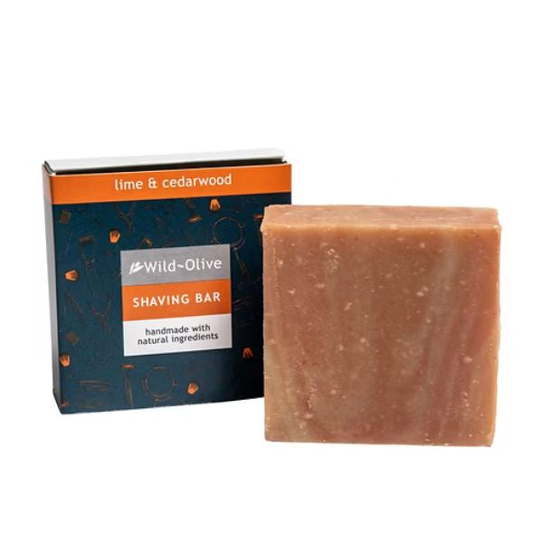 Lime and Cedarwood Clay Shaving Bar