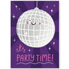It's Party Time Disco Ball Card