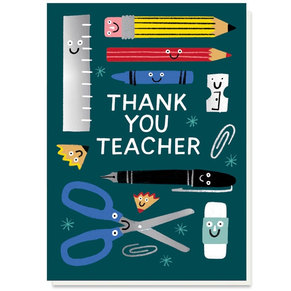 Thank You Teacher Stationery Card