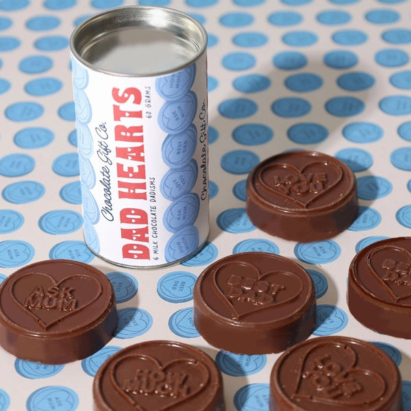 Milk Chocolate Dad Hearts