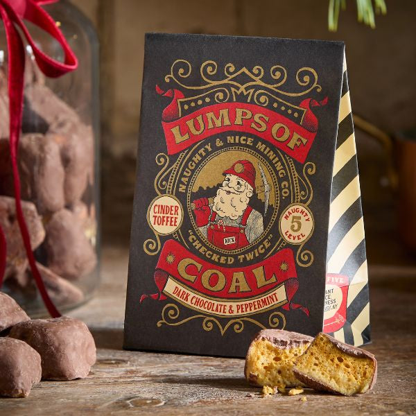 Peppermint Lumps of Coal Tin