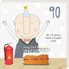 Bigger Cake 90 Birthday Card