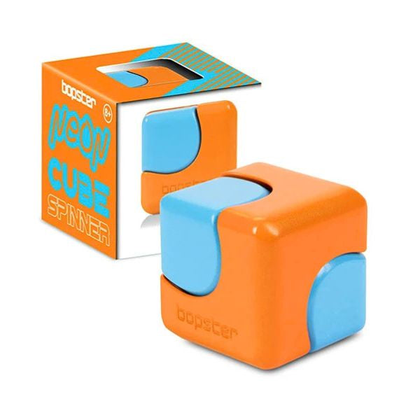 bopster Neon Cube Spinner Orange