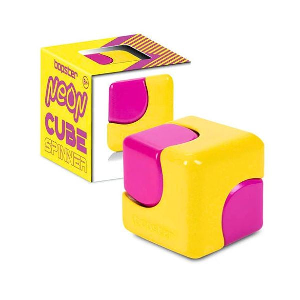 bopster Neon Cube Spinner Yellow