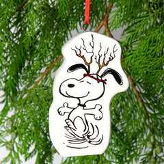 Peanuts Christmas Ornament Snoopy in Antlers