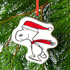Peanuts Christmas Ornament Snoopy Skating