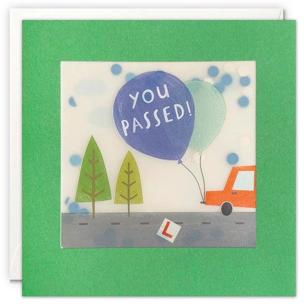 You Passed Driving Paper Shakies Card
