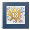 Age 18 Gold Paper Shakies Birthday Card