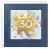 Age 30 Gold Paper Shakies Birthday Card