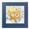 Age 40 Gold Paper Shakies Birthday Card