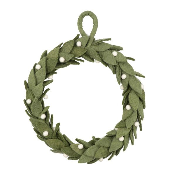 Misteltoe Berry Wreath 30cm