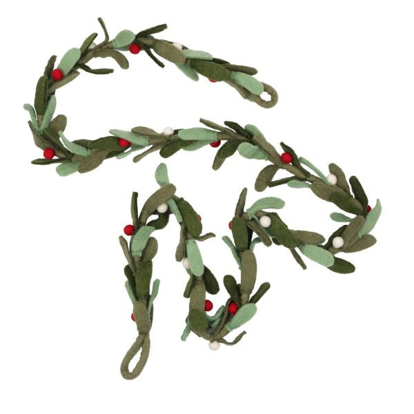 Mixed Berry Leaf Garland 180cm