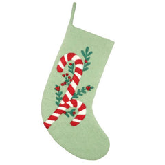 Green Candycane Stocking