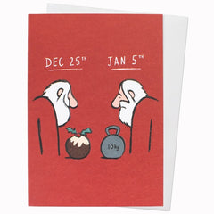 January Blues Christmas Card