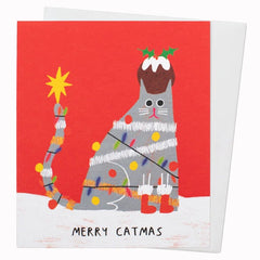 Merry Catmas Xmas Card