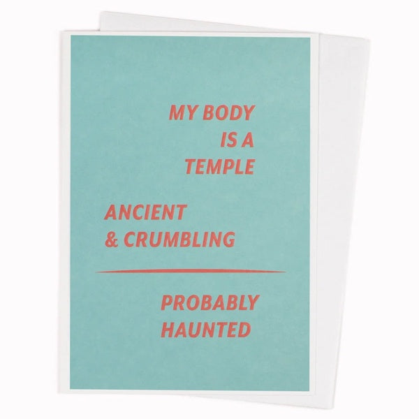 Body is a Temple Card