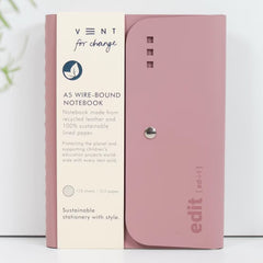 Powder Pink ReLeather & Sustainable A5 Luxury Wirebound Notebook