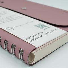 Powder Pink ReLeather & Sustainable A5 Luxury Wirebound Notebook