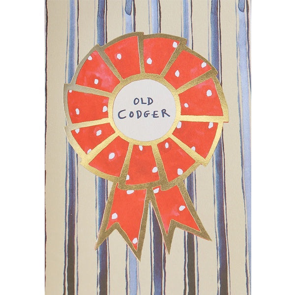 Old Codger Rosette Card
