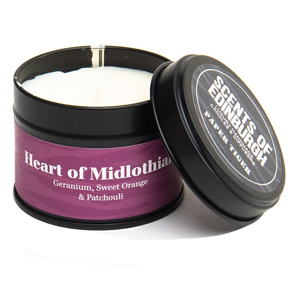 Heart of Midlothian Small Tin Candle by Paper Tiger