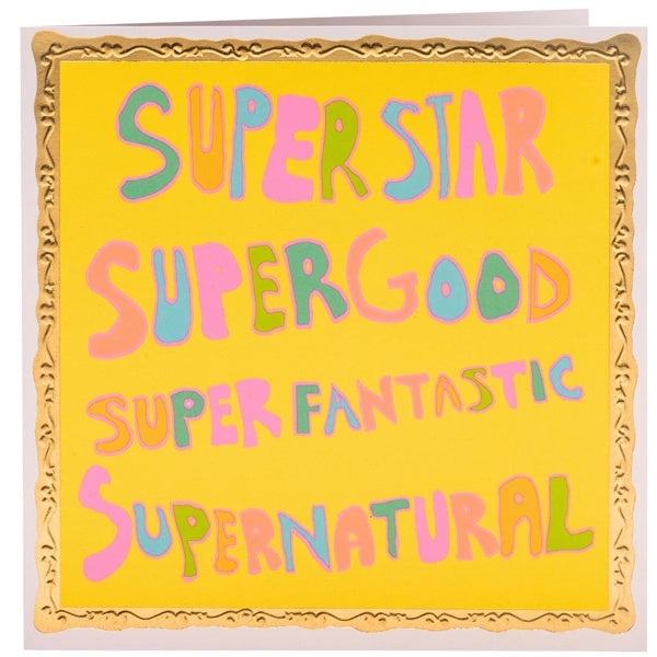 Superstar Supergood card