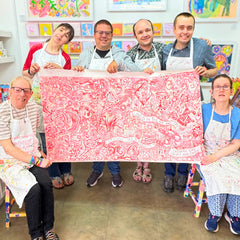 Love is in the Air Gold Border Card