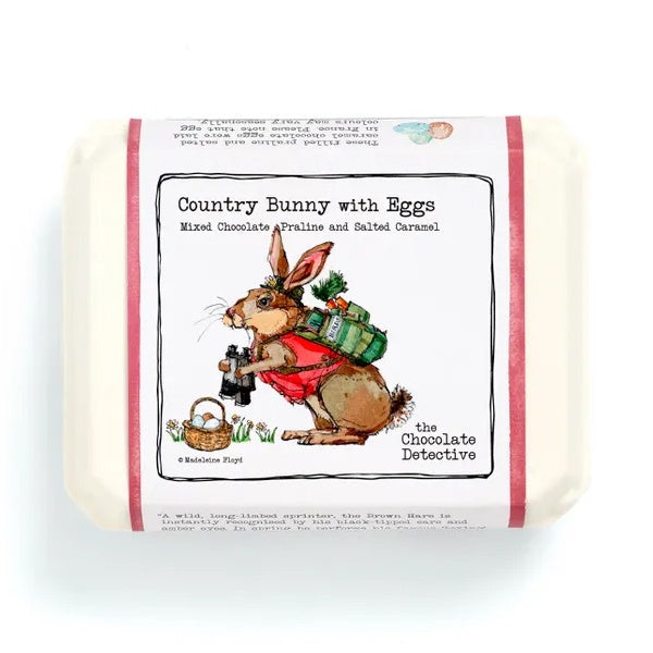 Mixed Chocolate Praline And Salted Caramel Country Bunny Eggs