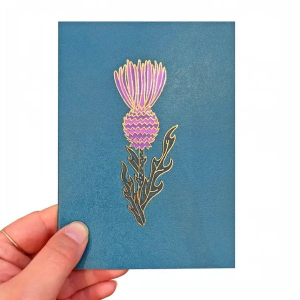 Thistle Gold Foil Card