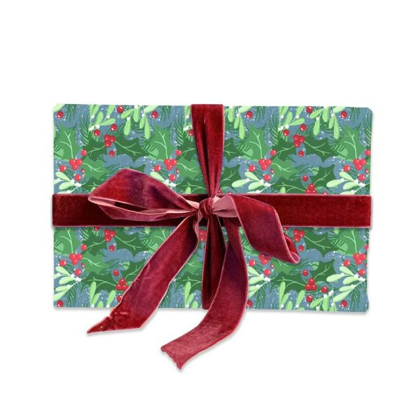 Holly and Mistletoe Sheet Wrap
