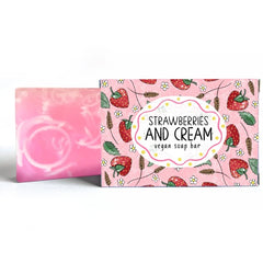 Strawberries and Cream Scented Soap Bar
