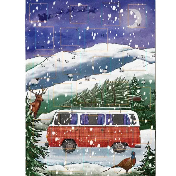 Camper Van Glitter Advent Calendar