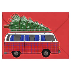 Camper Van Cut Out Christmas Card