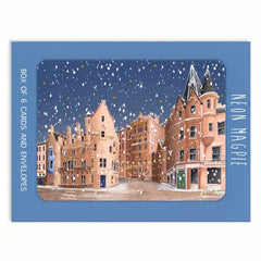 Cockburn Street Gold Foil Christmas Card Box