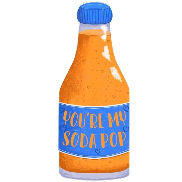 Soda Pop Die Cut Valentine's Card